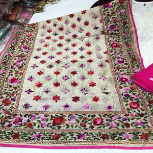 ชุดสูทผู้หญิง,ชุดสูทผ้าฝ้ายพิมพ์ลาย Dupatta ในอัตราขายส่ง Phulkari Dupatta - Product Image 2