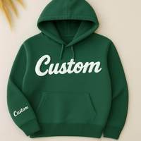 Sudadera con Capucha Estilo Gótico Oversize 100% Algodón Felpa Gruesa con Proporciones Holgadas y Borde Desgastado con Estampado 3D Underground