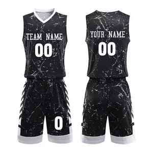 Uniformes de baloncesto personalizados para equipos escolares, universitarios y de liga con diseño sublimado o bordado para un aspecto profesional - Product Image 1