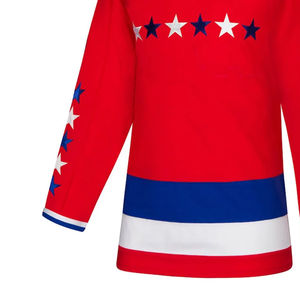 Camiseta de hockey sobre hielo al por mayor de diseño personalizado OEM servicio OEM entrenamiento de poliéster sublimado impermeable con logotipo de nombre de equipo - Product Image 2