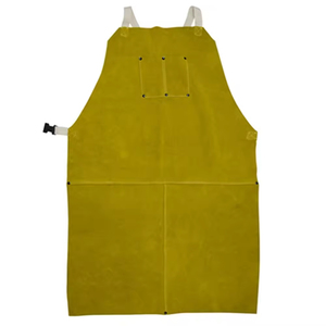 Tablier de coiffure à lanières en cuir PU Styliste Denim Logo personnalisé Tablier de bar BBQ Boutique Café Beauté Nail Studio Tablier en jean - Product Image 1