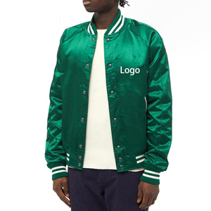 Professionnel personnalisé Original confortable toile Satin Varsity Letterman vestes Stand hiver longs vêtements bonne qualité Portable - Product Image 1