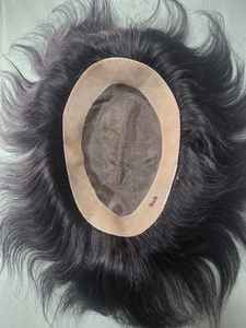 Perruque et toupet pour homme en cheveux indiens Remy Taz Hair - Base mono - Léger, doux et écologique - Product Image 5