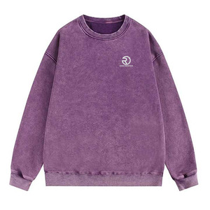 Nouveau Acide Lavé Doux Organique 100% Coton Sweats Sweats 400GSM French Terry Hommes Hoodies & Sweatshirts - Product Image 5