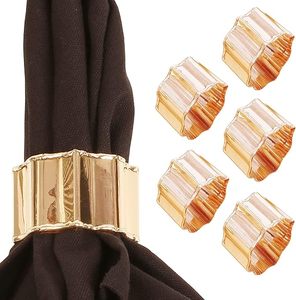 Lujosos servilleteros de metal redondos hechos a mano, diseño clásico para comedor, boda, fiesta y hebillas de aniversario - Product Image 6