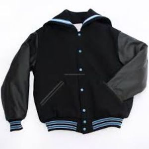 Veste universitaire Letterman de baseball personnalisée OEM Manteau personnalisé OEM Bomber universitaire en cuir artificiel avec logo brodé pour hommes - Product Image 4