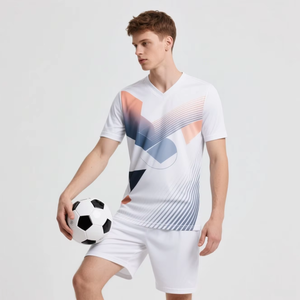 Vêtements de sport fabricant d'usine tissu de haute qualité bon marché vêtements de sport vierges costumes maillot d'entraînement football maillot de football ensemble - Product Image 2