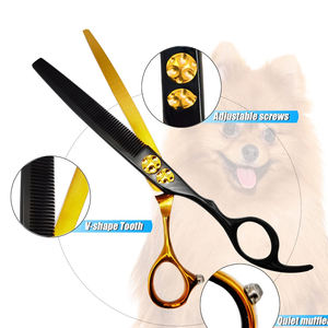 Juego de peluquería para mascotas, tijeras profesionales para el pelo, tijeras de peluquería, tijeras de corte, tijeras de peluquero para el cuidado de perros - Product Image 3