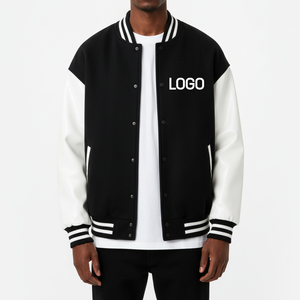 Chaqueta de Béisbol Vintage de Primera Calidad en Oferta, Chaqueta de Invierno para Hombre con Logotipo Bordado, Estilo Urbano, Mangas de Lona, Estilo Universitario - Product Image 4