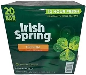 Savon en barre hydratant Irish Spring Original avec vitamine E, 20 unités, 74 onces, pour le bain et les toilettes, pour tous types de peau - Product Image 4