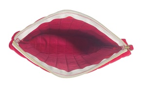 Customizable Vintage Fashion-Style <b>Corduroy</b> Cosmetic Pouch Women's Printed Zipper Closure Summer Clutch Portable Indian - Product Image 2