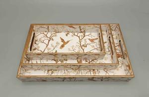 Plateau de service en bois MDF avec revêtement émaillé, design, pour hôtels et restaurants, articles de cuisine, plateau de table, haute qualité - Product Image 2