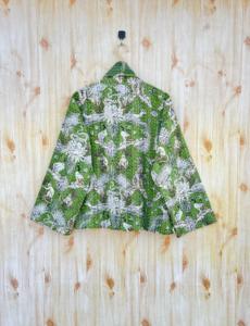 คอลเลคชั่นใหม่แจ็คเก็ตผ้าฝ้ายบุผ้าแคนธาวินเทจสำหรับผู้หญิงเสื้อโค้ทปักกระดุมแบบกลับด้านได้สไตล์อินเดียสำหรับฤดูใบไม้ร่วงขนาดพิเศษ - Product Image 5