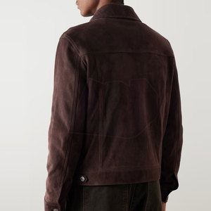 Veste en daim pour homme, mode contemporaine, toucher doux, coupe confortable, séchage rapide, respirante, idéale pour le style urbain - Product Image 4