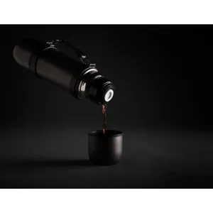 For Swiss Peak Personalized Stainless Steel Tumblers <b>Thermos</b> with 2 <b>Cups</b> Custom Merchandising - Product Image 2