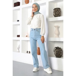 Pantalones Casuales con Estampado y Detalle de Piedras - Product Image 2