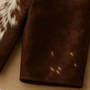 Premium Quality <b>Men's</b> Cowhide Leather <b>Shorts</b> Customize Design Summer <b>Slim</b> <b>Fit</b> Breathable Comfortable <b>Men</b> Cowhide Leather <b>Shorts</b> - Product Image 3