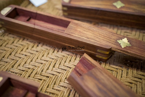 Wooden Handmade Polished Pen Box Elegant Storage Organizer Gift for Professionals <b>Office</b> <b>Desk</b> <b>Accessory</b> Tradebyd - Product Image 5