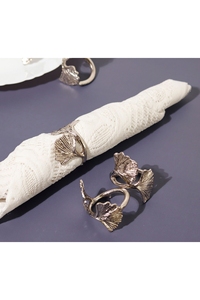 Rond de serviette de mariage plaqué or et argent restaurant table d'hôtel et taille personnalisée prix bon marché artisanat naturel - Product Image 3