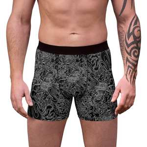 Calzoncillos Boxer de Alta Calidad con Logotipo Personalizado para Hombre, Ropa Interior Tejida Transpirable, Estilo Urbano Clásico, Hecho en Pakistán - Product Image 1
