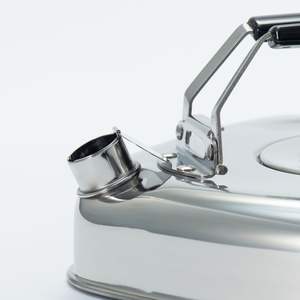 Stackable flat square <b>kettle</b> with stainless steel strainer that fits in the fridge space saving high quality stainless steel - Product Image 6