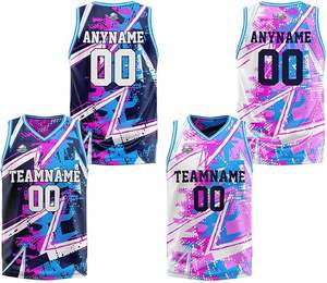 Personalizado Reversible Baloncesto Jersey Pantalones Cortos Uniformes Poliéster Uniformes Impreso Logo Alta Calidad Uniforme Ropa Deportiva industria - Product Image 6