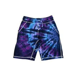 Short tie-dye multicolore pour homme Taille haute avec cordon de serrage Deux poches Short tie-dye d'été pour homme au design personnalisé - Product Image 2