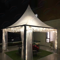 Tente Pagode Automatique en PVC Transparent Facile à Monter pour Événements Extérieurs, Auvent Imperméable