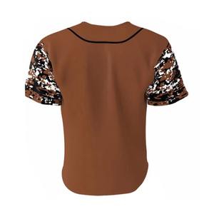 Maillot de baseball pour homme adulte en polyester 100% respirant à col en V avec impression numérique classique personnalisée, série de kits en gros OEM - Product Image 6