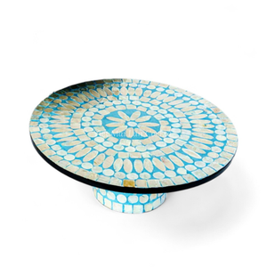 Base para Pastel Hecha a Mano, Ecológica, No Tóxica, con Núcleo de Bambú y Nácar, para Exhibición y Servicio, de Vietnam - Product Image 1