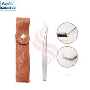 Pinces à extensions de cils synthétiques professionnelles de qualité supérieure en acier inoxydable, précision, durabilité, droites/pointues/courbées - Product Image 6