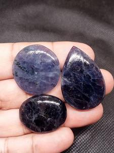 Gemmes en vrac d'iolite bleue violette naturelle de haute qualité pour bijoux faits à la main et guérison énergétique - Product Image 3