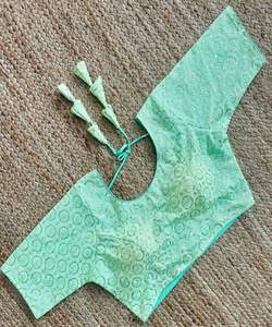 Prêt à porter femmes indiennes Designer broderie travail Blouses fête porter mariage Designer dernières dames porter Blouse vêtement - Product Image 5