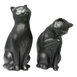 Porte-livres en forme de chat noir, parfait pour les étagères, les bureaux, les coins de lecture et la décoration moderne de la maison, en provenance d'Inde - Product Image 4