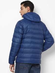 เสื้อแจ็คเก็ตพัฟเฟอร์แขนยาวแบบกำหนดเองสำหรับผู้ชาย เสื้อโค้ทบอมเบอร์แบบเรียบ ผลิตจากวัสดุขนเป็ดและขนสัตว์ จำหน่ายราคาส่ง - Product Image 6