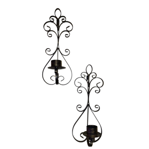 Portavelas de hierro y Metal de calidad creativa, bollos decorativos de pared, nuevo diseño antiguo, bollos de pared para colgar en la pared para uso en interiores - Product Image 1