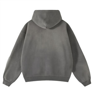 Sudaderas con capucha de lavado ácido hechas a medida para hombres, fabricantes profesionales, último modelo, sudaderas con cremallera cómodas y transpirables para hombres - Product Image 2