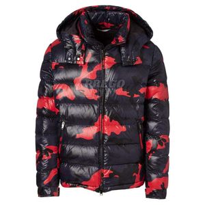 เสื้อแจ็คเก็ตพัฟเฟอร์สีแดงดำ เงา ทนลม ระบายอากาศได้ดี สำหรับทุกเพศ อุ่นสบาย เหมาะสำหรับฤดูหนาว สไตล์สตรีทแวร์ มีฮู้ด ปรับแต่งสีได้ - Product Image 5