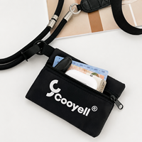 Cordon de téléphone réglable personnalisé à porter en bandoulière avec pochette zippée, sangle mains libres pour mobile et ensemble porte-cartes de voyage