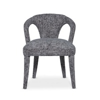 Chaise de salle à manger HEC Mary Q de luxe, faite à la main, en velours moderne, pour salle à manger, bar à domicile, club