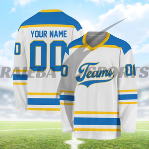 Premium Quality Factory Wholesale Custom Breathable 100% <b>Polyester</b> Moisture-Wicking Ice Hockey Uniforms Set Customized Design - Product Image 6