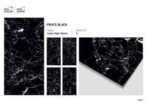 Carreaux de sol et de mur en porcelaine super noir poli à haute brillance 24x48 pouces Finition de surface intérieure de qualité supérieure - Product Image 4