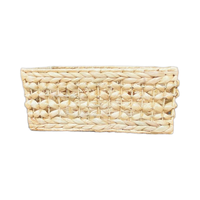 Panier en jacinthe d'eau Jumbo de haute qualité avec poignées intégrées Panier de rangement Vente en gros d'usine OEM pour l'organisation depuis le Vietnam