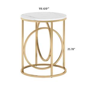 Productos de alta venta Mesa de centro de diseño moderno Mesa de centro redonda pequeña Uso para esquina de habitación y sala de estar a precio mayorista - Product Image 1