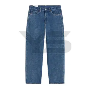 Bán Buôn Biểu Tượng Tùy Chỉnh Của Nam Giới Thẳng Jeans Giản Dị Quần Kích Thước Lớn Của Nam Giới Denim Căng Quần