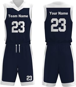 Uniforme de basket-ball léger de haute qualité pour adultes Style unique couleur unie ensemble grande taille respirant plus vêtements de basket-ball - Product Image 1