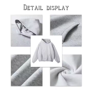 เสื้อฮู้ดซิปสีดำสไตล์สตรีทแวร์แบบสั่งทำพิเศษ ตกแต่งด้วยคริสตัล ทรงปกติ ผ้าหนา พิมพ์ลายดิจิทัลสำหรับฤดูใบไม้ผลิ - Product Image 6
