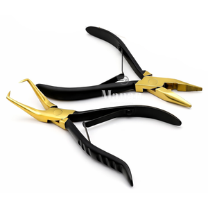 Hair <b>Extension</b> Tool Kit Micro <b>Bead</b> Pliers Set with Pulling Needles Nano Ring Tools Professional Salon DIY Use - Product Image 5