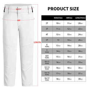 Venta al por mayor de pantalones de béisbol personalizados Sublimados pantalones de equipo personalizado Pip Stripe Softball béisbol de los hombres pantalones de béisbol - Product Image 6
