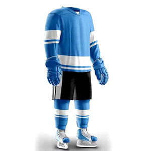 Uniforme de hockey sur glace à prix d'usine, imprimé numériquement, respirant, coupe-vent, séchage rapide, vêtements d'équipe professionnels en gros, design personnalisé - Product Image 1